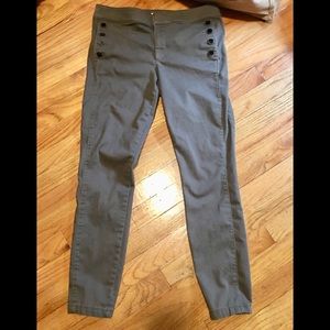 LOFT olive green sailor pants